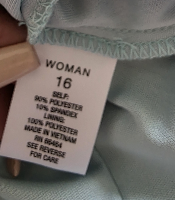 NWT ROZ & ALI dressbarn Light Blue Maxi Dress SIZE 16 - Picture 10 of 10